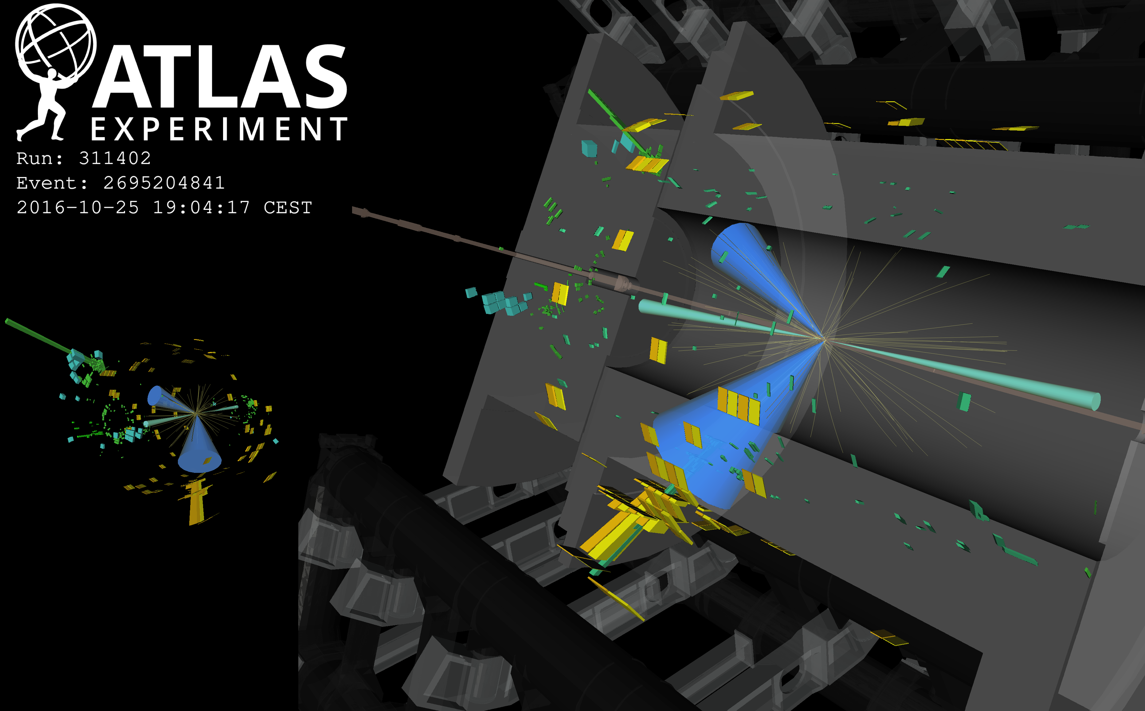 Figure 4: Boosted VBF $HH\to b\bar{b}b\bar{b}$ collected during the second Run of the LHC (2016).